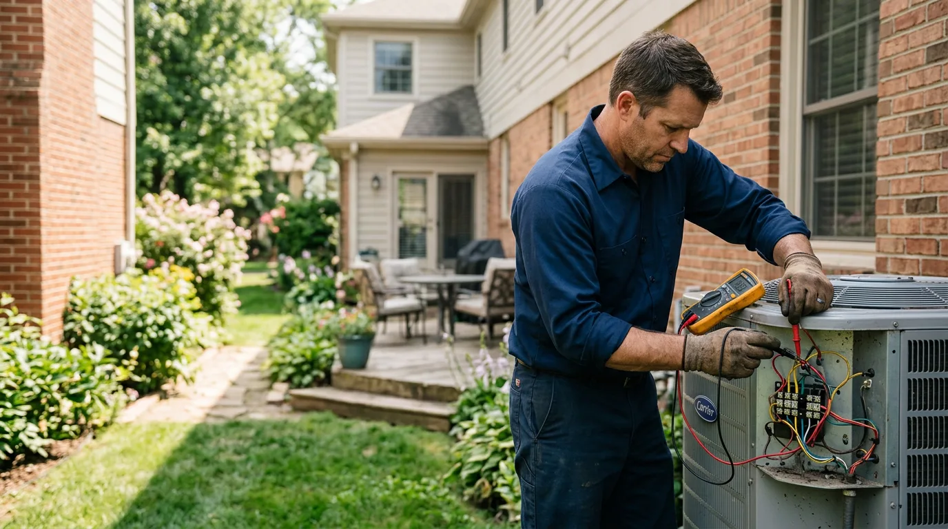 HVAC technician working near Smelterville, ID